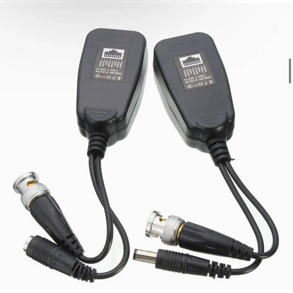 HD-CVI TVI AHD video balun Wire Conection Transmitter Bundle 9 Sets